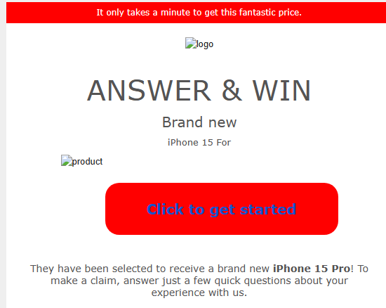 Fake free iPhone 15 Pro world wide scam targeting users around the world